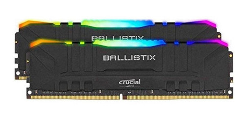 Imagem 1 de 2 de Memória Ram Ballistix 16gb 2x8gb Crucial Bl2k8g32c16u4bl