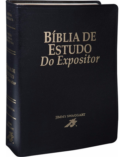 Bíblia De Estudo Do Expositor - Jimmy Swaggart (preta), De Bíblia., Vol. 1. Editora Sociedade Bíblica Do Brasil, Capa Mole Em Português, 2014
