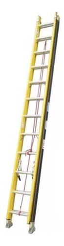 Escalera Colisa Electricista 24 Escalones Fibra De Vidrio 
