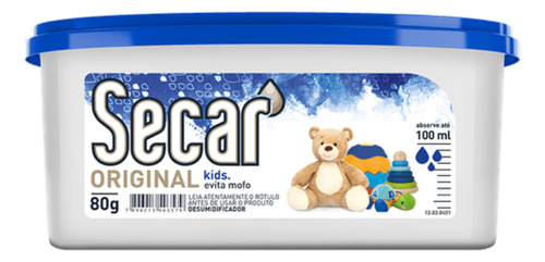 Evita Mofo Secar Kids 80g - Antimofo Desumidificador Secar