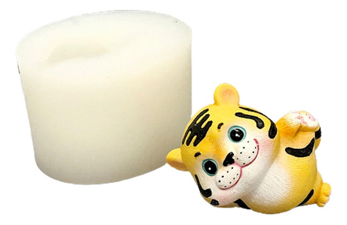 Molde 3d De Tigre Animal Para Muñeca (7 #mold), Aroma, Yeso,