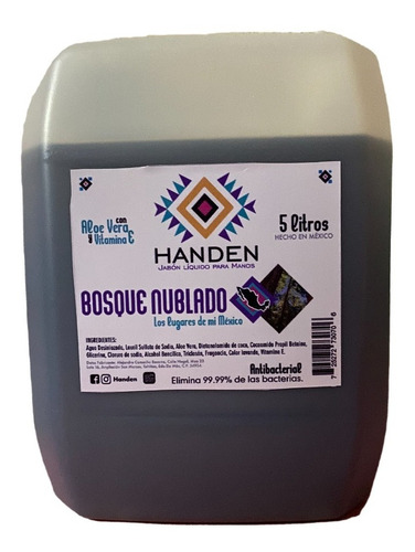 Jabon Liquido Antibacterial Humectante 5 L Handen