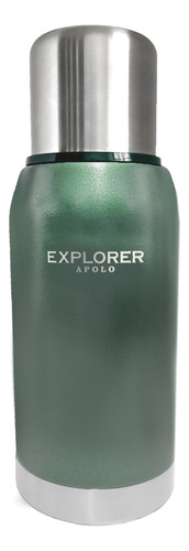 Termo Acero Inoxidable Explorer 750 Tapon Pico Cebador Tipo Color Verde