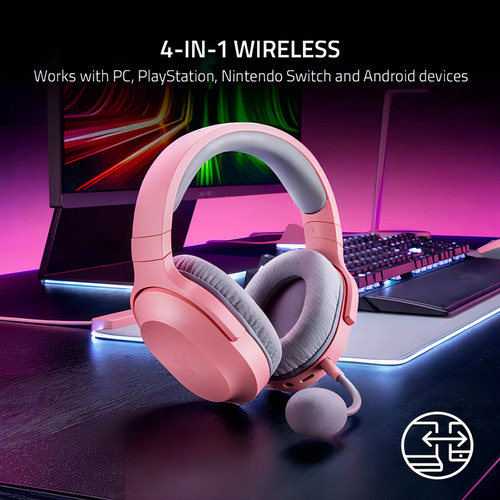 Razer Barracuda X Auricular Inalambrico Color Rosa Quartz