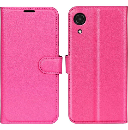 Funda Para Samsung A03 Core Flip Cover Fucsia Antishock