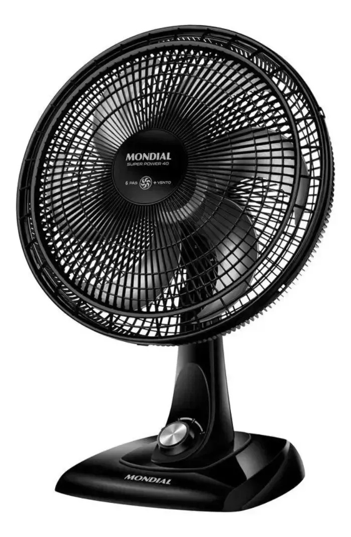 Ventilador Mesa 40cm Super Power Mais Vento Vsp40-b Mondial 1.016 M 60 Hz