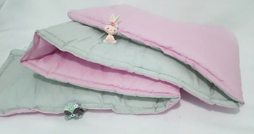 Set De Chichonera + Acolchado Animalitos Light Funcional