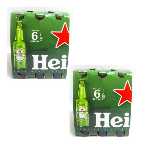 Cerveza Heineken Porron 330ml Pack X12 Zetta Bebidas