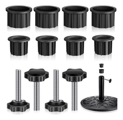 12 Unidades, Base Para Paraguas, Soporte, Anillo, Tapón Y Ta