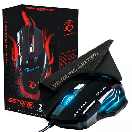Mouse Gamer Usb Ld 2400dpi 7 Botões Alta Precisão