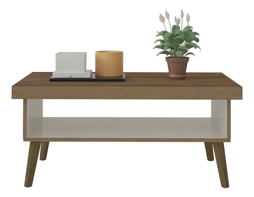 Mesa De Centro Bertolini Lucca Color Pino Off white