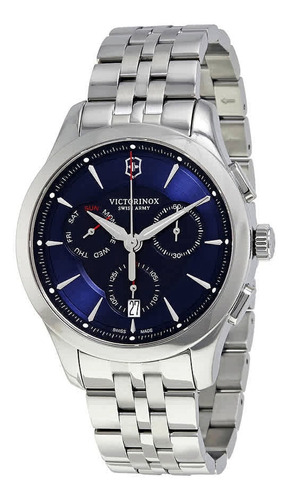 Reloj Victorinox Alliance 241746 Para Hombre Dial Azul