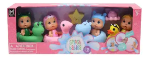 Set De Muñecas Babies Foca E Hipopotamo