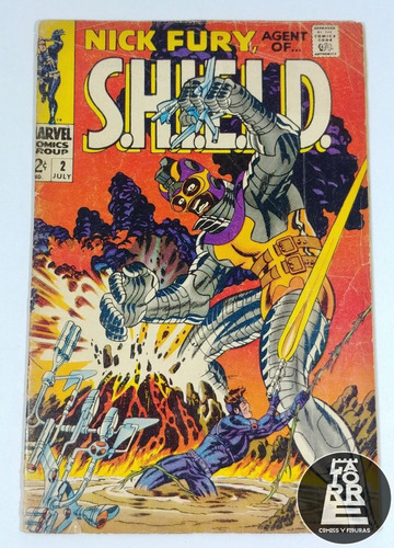 Nick Fury: Agent Of Shield Vol.1 #2 - Steranko - Marvel (Usado)
