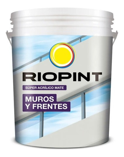 Muros Y Frentes Super Acrilico Mate Riopint X4 Lt. Colores