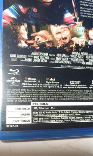 Chucky El Muñeco Diabolico 2 Latino Childs Play Blu-ray (Usado)