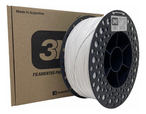 3n3 Pla Filamento 1.75mm 1kg Impresora 3d Color Blanco