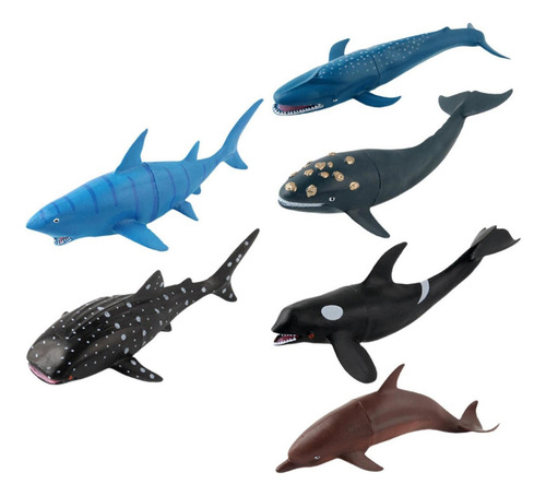 Tt Animal Marino Modelo Aprendizaje Ballena Tiburón Azul