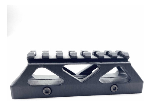 Imagem 3 de 4 de Suporte Elevador Trilho Picatinny 20mm 7 Slots 30x100mm