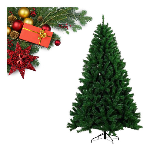 Árvore De Natal 150cm Linha Premium Cheia Galhos Volumosos Cor Verde