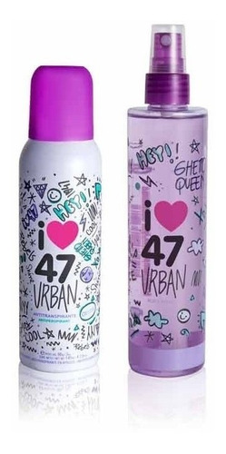 Perfume Body Splash + Desodorante 47 Street Urban