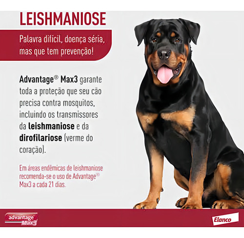Antipulgas E Carrapatos Elanco Advantage Max3 4,0ml Unitário