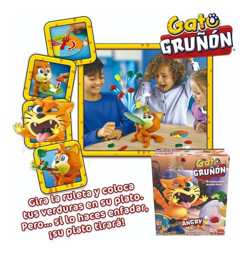 Imagen 5 de 8 de Gato Gruñon Juego De Mesa Original Wabro 26538