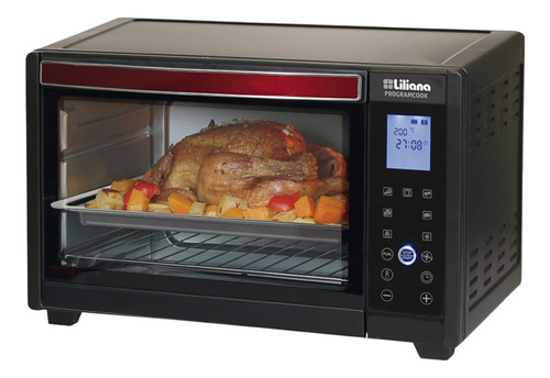 Horno Electrico Liliana Ao138 Negro 38l 1750w Display Timer