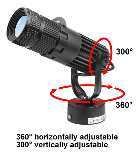 Foco Led Para Boda, Haz Blanco Redondo, Enfoque Manual, 4 Ap