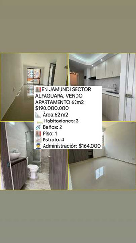 En Jamundi Sector Alfaguara. Vendo Apartamento 62m2