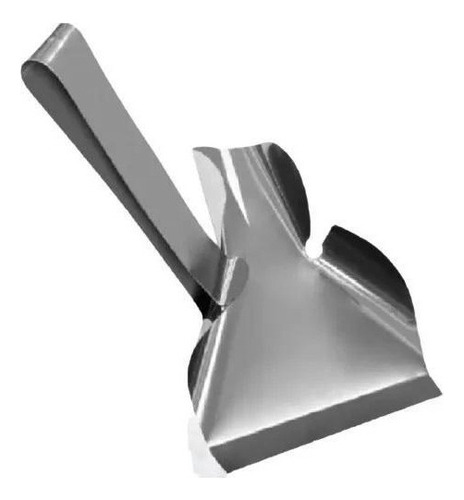 Pala de acero inoxidable para palas, patatas fritas en caja, comida rápida, color gris