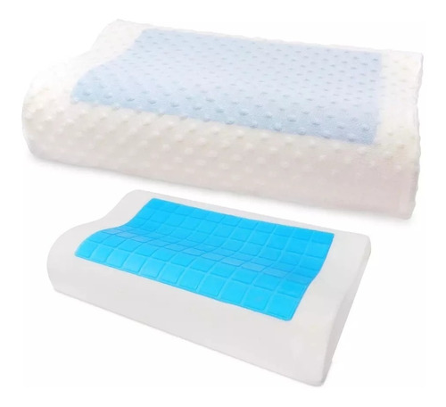 Pack De 2 Almohadillas Con Gel Refrescante Memoria Indeform.