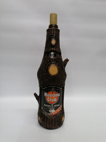 Botella Decorativa Clasica Tipo Arbol Havana Club Original 