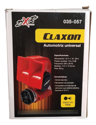 Claxon Bocina Corneta Tren Dxr 035-057 Potente Universal