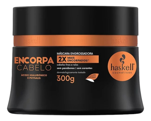 Mascara Haskell Encorpa Cabelo Engrossar Fios 300 Ml