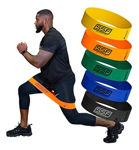 Serious Steel Fitness Fabric Mini Loop Resistance Band Set |