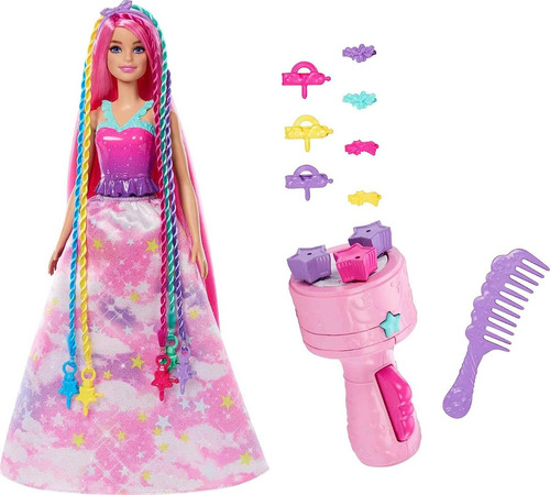 Barbie Dreamtopia Peinados Trenzas Arcoíris  Accesorios 