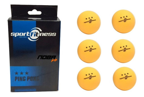 Pelotas De Ping Pong De 40mm/cja X 6 Unds Sport Fitness