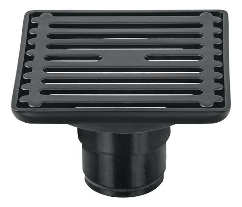 Resumidero Cuadrado 4x 4 Inoxidable Negro Aqua 47650 4 Pzs