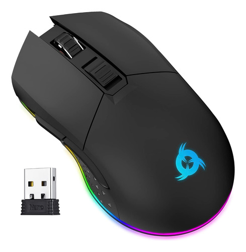 Ratón Inalámbrico Recargable Klim Blaze Rgb Nuevo 202...