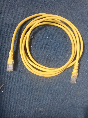 Cable Amarillo 2 Mts Conexión Teléfono O Módem.