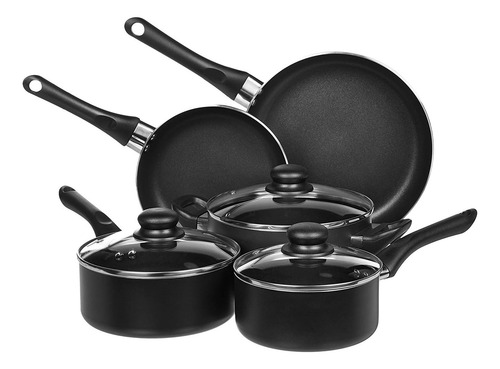 Amazon Basics Non-stick Cookware 8-piece Set, Pots And Pa...