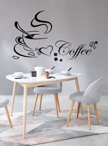 Viniles Para Decoracion De Pared Taza Café Corazon Coffee