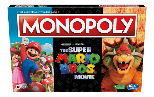 Monopoly Super Mario Bros Movie Juego De Mesa Hasbro Gaming