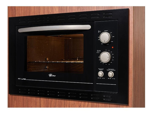 Forno Elétrico Fischer Fit Line Embutir 44l Preto 127v