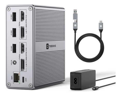 Docking Station Dual Monitor Displaylink Usb-c Para Macbook