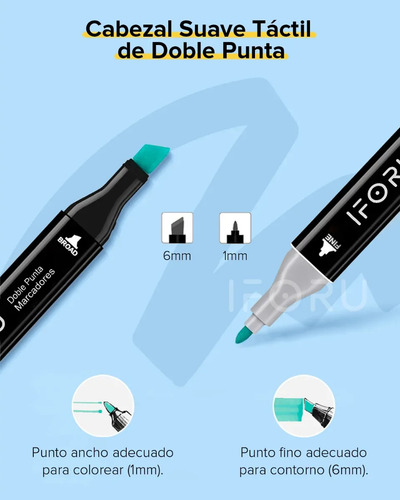Conjunto De Caneta Marcador Permanente De Ponta Dupla