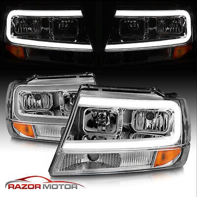 [led Bar]1999-2004 For Jeep Grand Cherokee Chrome Led Pr Rzk