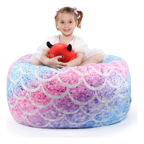 Kaboer Bean Bag Cover Para Niños,200l Stuffed Animal Storage