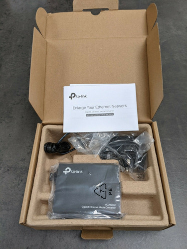 Convertidor De Medio Tp-link Mc200cm Gigabit Fo Mm Conector